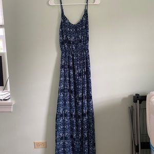 Blue Abercrombie and Fitch maxi dress, size medium